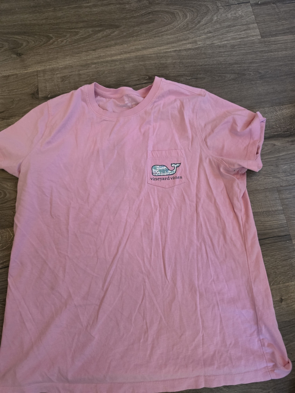 Vineyard Vines Men's Pink Pocket T-Shirt